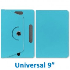 Capa Universal Giratória Tablet 9" Polegadas - Azul Claro